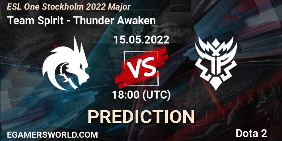 Team Spirit - Thunder Awaken: ennuste. 15.05.2022 at 18:00, Dota 2, ESL One Stockholm 2022 Major
