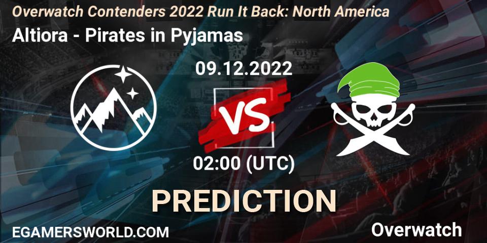 Altiora - Pirates in Pyjamas: ennuste. 09.12.2022 at 02:00, Overwatch, Overwatch Contenders 2022 Run It Back: North America
