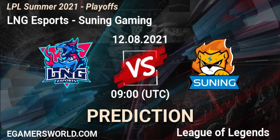 LNG Esports - Suning Gaming: ennuste. 12.08.21, LoL, LPL Summer 2021 - Playoffs