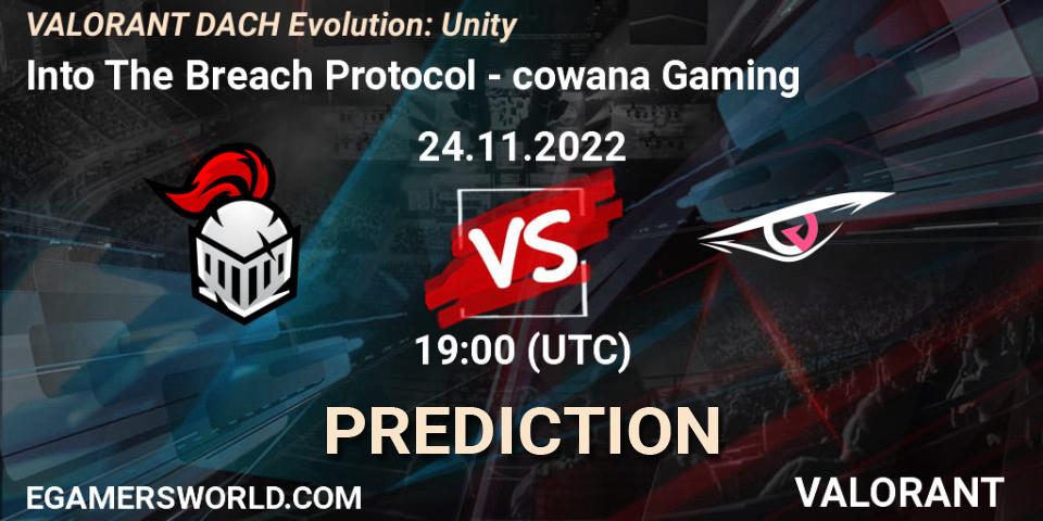 Into The Breach Protocol - cowana Gaming: ennuste. 24.11.2022 at 19:00, VALORANT, VALORANT DACH Evolution: Unity