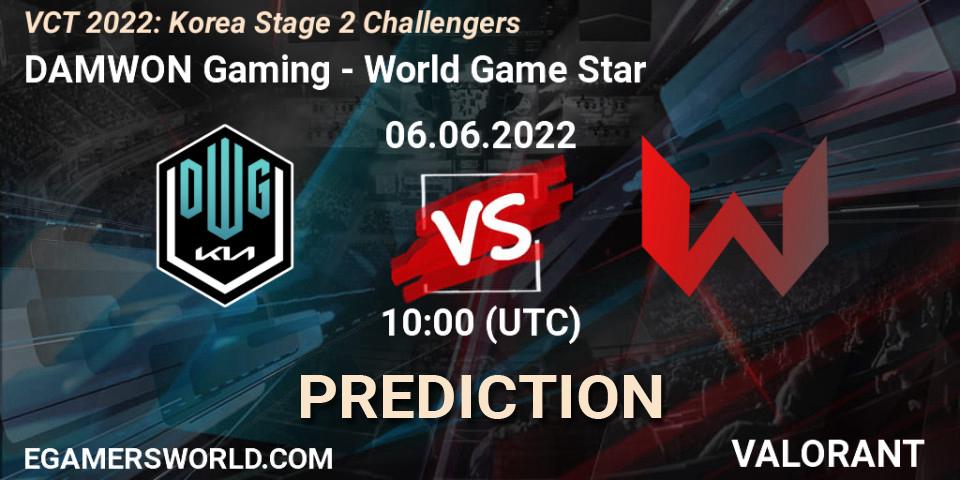 DAMWON Gaming - World Game Star: ennuste. 06.06.22, VALORANT, VCT 2022: Korea Stage 2 Challengers