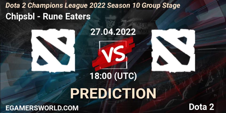 Chipsbl - Rune Eaters: ennuste. 27.04.2022 at 18:05, Dota 2, Dota 2 Champions League 2022 Season 10 