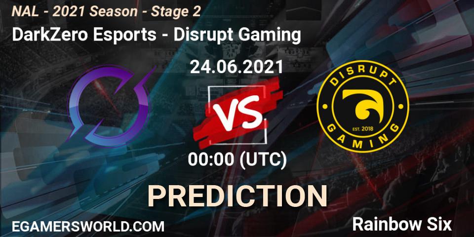 DarkZero Esports - Disrupt Gaming: ennuste. 24.06.2021 at 00:00, Rainbow Six, NAL - 2021 Season - Stage 2