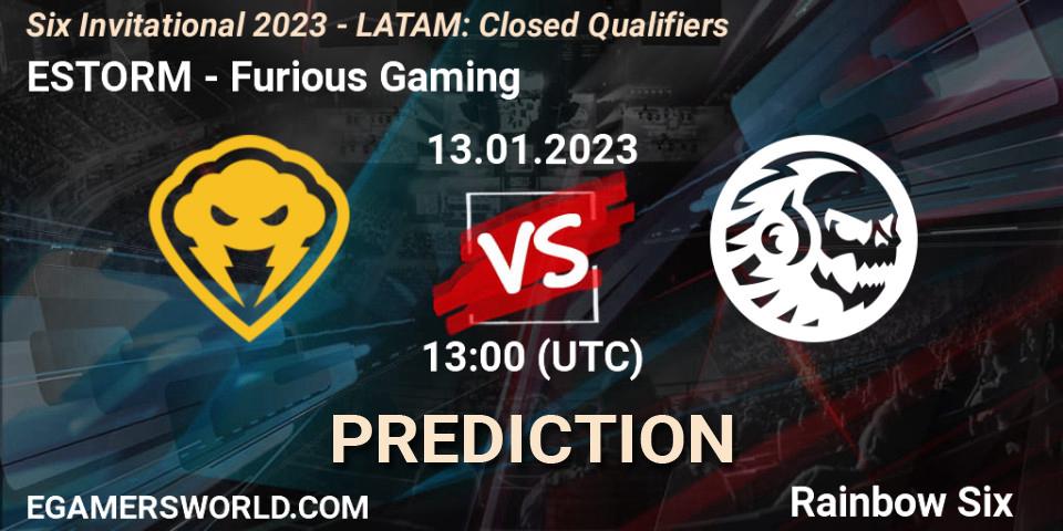 ESTORM - Furious Gaming: ennuste. 13.01.2023 at 13:00, Rainbow Six, Six Invitational 2023 - LATAM: Closed Qualifiers