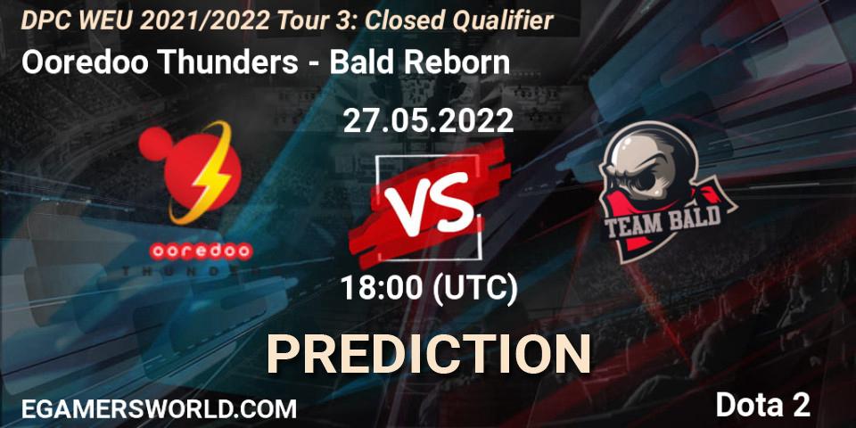 Ooredoo Thunders - Bald Reborn: ennuste. 27.05.2022 at 18:00, Dota 2, DPC WEU 2021/2022 Tour 3: Closed Qualifier