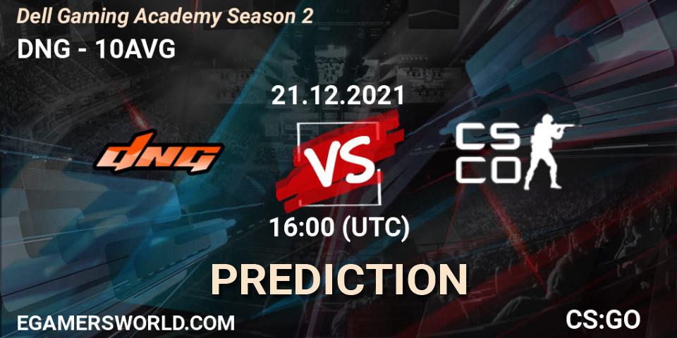 DNG - 10AVG: ennuste. 21.12.2021 at 16:00, Counter-Strike (CS2), Dell Gaming Academy Season 2