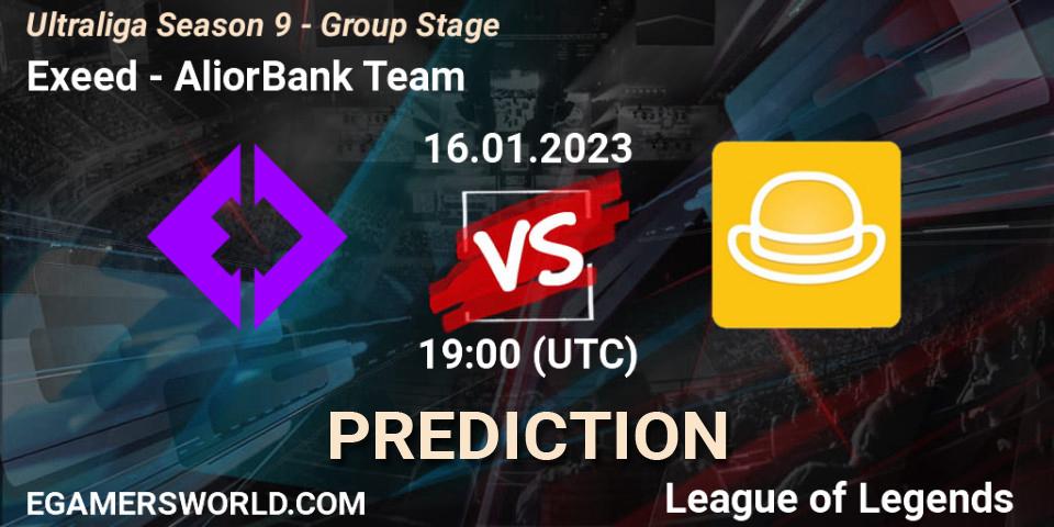 Exeed - AliorBank Team: ennuste. 16.01.2023 at 19:00, LoL, Ultraliga Season 9 - Group Stage