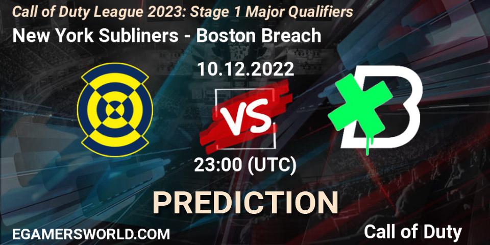New York Subliners - Boston Breach: ennuste. 10.12.2022 at 23:00, Call of Duty, Call of Duty League 2023: Stage 1 Major Qualifiers