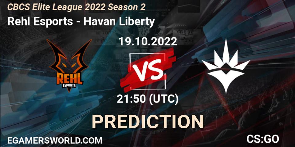 Rehl Esports - Havan Liberty: ennuste. 19.10.22, CS2 (CS:GO), CBCS Elite League 2022 Season 2