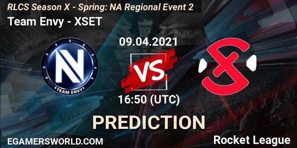 Team Envy - XSET: ennuste. 09.04.2021 at 16:50, Rocket League, RLCS Season X - Spring: NA Regional Event 2