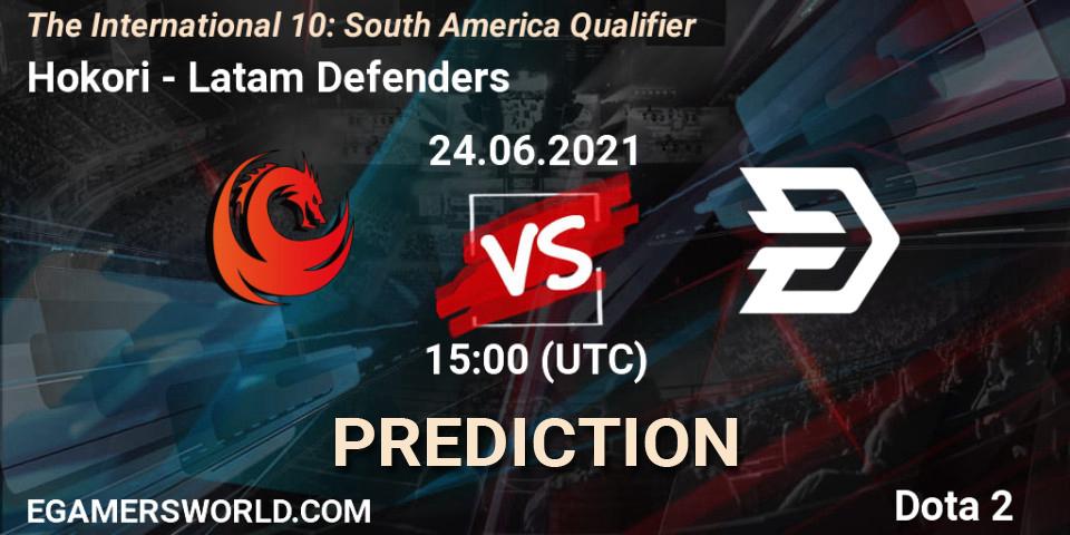 Hokori - Latam Defenders: ennuste. 24.06.2021 at 15:11, Dota 2, The International 10: South America Qualifier