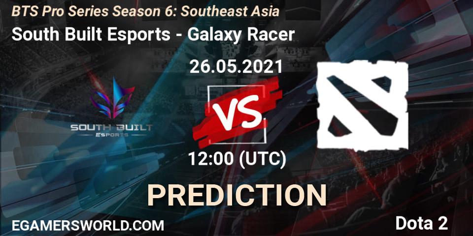 South Built Esports - Galaxy Racer: ennuste. 26.05.2021 at 12:45, Dota 2, BTS Pro Series Season 6: Southeast Asia