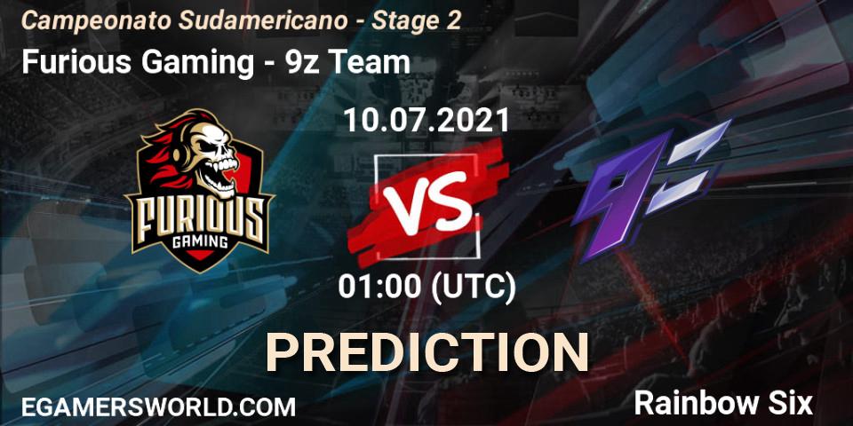 Furious Gaming - 9z Team: ennuste. 10.07.2021 at 01:15, Rainbow Six, Campeonato Sudamericano - Stage 2