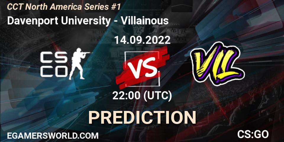 Davenport University - Villainous: ennuste. 14.09.2022 at 22:00, Counter-Strike (CS2), CCT North America Series #1