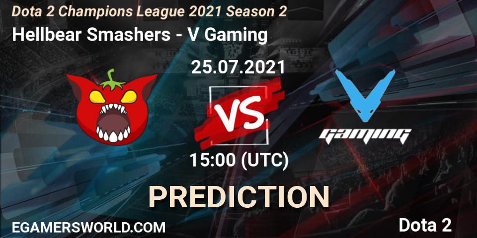 Hellbear Smashers - V Gaming: ennuste. 25.07.2021 at 15:38, Dota 2, Dota 2 Champions League 2021 Season 2