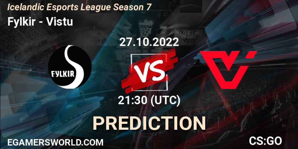Fylkir - Viðstöðu: ennuste. 27.10.2022 at 21:30, Counter-Strike (CS2), Icelandic Esports League Season 7