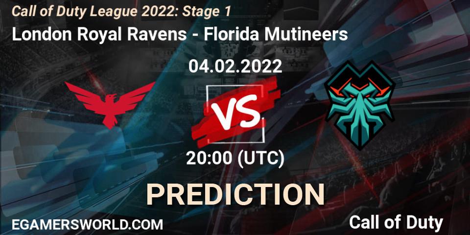 London Royal Ravens - Florida Mutineers: ennuste. 04.02.22, Call of Duty, Call of Duty League 2022: Stage 1