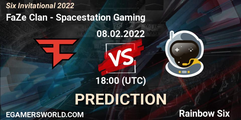 FaZe Clan - Spacestation Gaming: ennuste. 08.02.2022 at 18:00, Rainbow Six, Six Invitational 2022