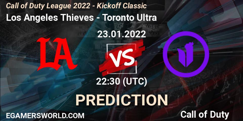 Los Angeles Thieves - Toronto Ultra: ennuste. 23.01.2022 at 22:30, Call of Duty, Call of Duty League 2022 - Kickoff Classic