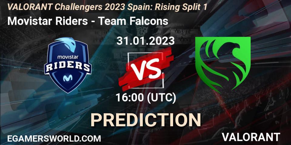 Movistar Riders - Falcons: ennuste. 31.01.2023 at 16:00, VALORANT, VALORANT Challengers 2023 Spain: Rising Split 1