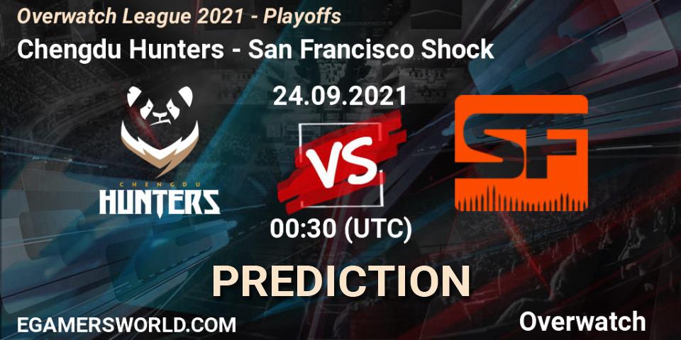 Chengdu Hunters - San Francisco Shock: ennuste. 24.09.2021 at 01:00, Overwatch, Overwatch League 2021 - Playoffs
