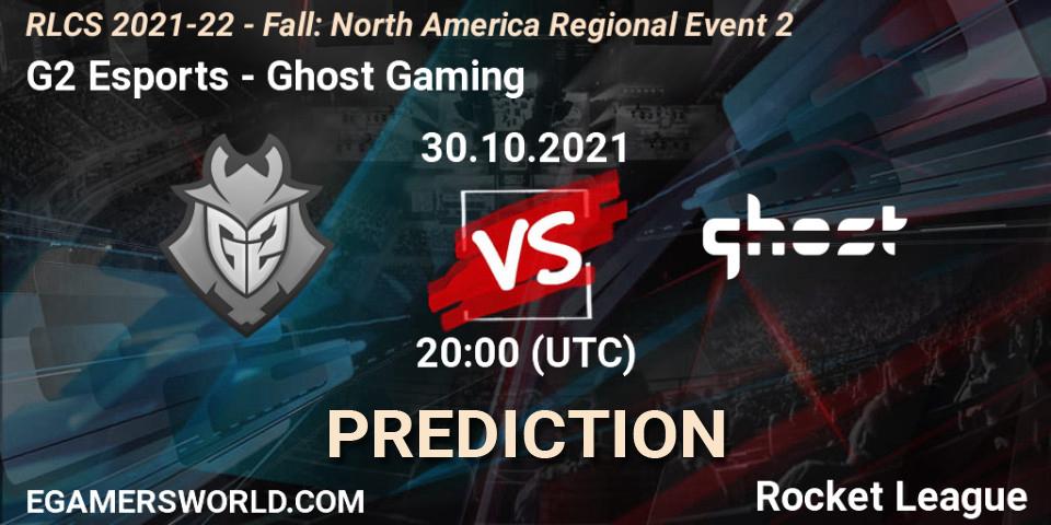 G2 Esports - Ghost Gaming: ennuste. 30.10.2021 at 20:00, Rocket League, RLCS 2021-22 - Fall: North America Regional Event 2