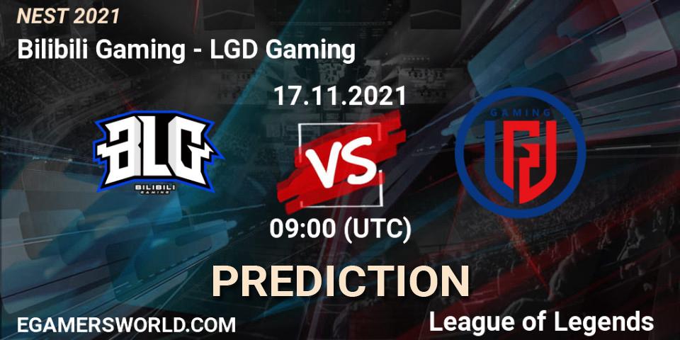 LGD Gaming - Bilibili Gaming: ennuste. 17.11.2021 at 07:00, LoL, NEST 2021