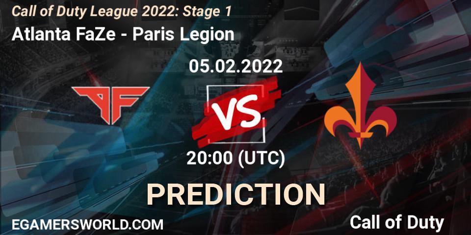 Atlanta FaZe - Paris Legion: ennuste. 05.02.22, Call of Duty, Call of Duty League 2022: Stage 1