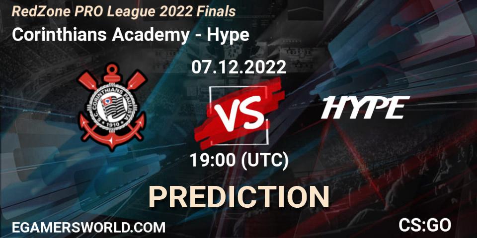 Corinthians Academy - Hype: ennuste. 07.12.22, CS2 (CS:GO), RedZone PRO League 2022 Finals