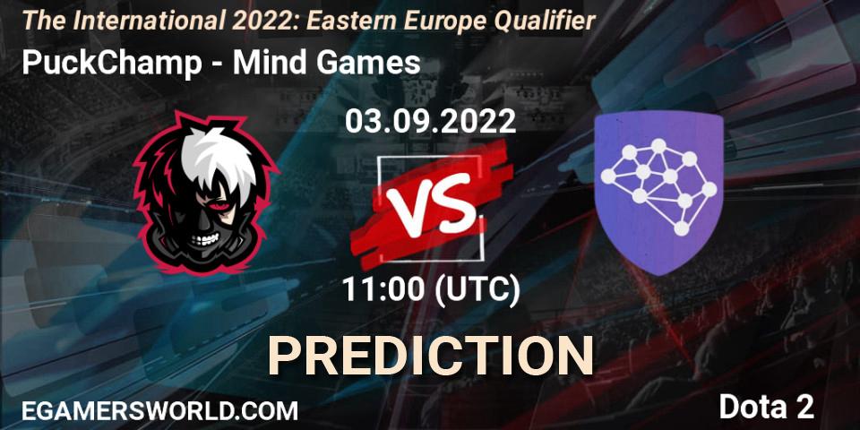 PuckChamp - Mind Games: ennuste. 03.09.22, Dota 2, The International 2022: Eastern Europe Qualifier