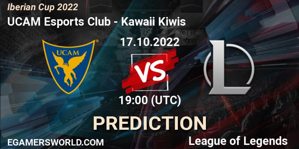 UCAM Esports Club - Kawaii Kiwis: ennuste. 17.10.2022 at 18:00, LoL, Iberian Cup 2022