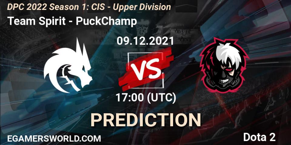 Team Spirit - PuckChamp: ennuste. 09.12.2021 at 17:32, Dota 2, DPC 2022 Season 1: CIS - Upper Division