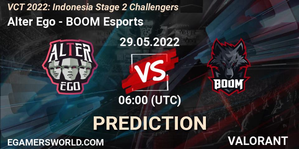 Alter Ego - BOOM Esports: ennuste. 29.05.22, VALORANT, VCT 2022: Indonesia Stage 2 Challengers