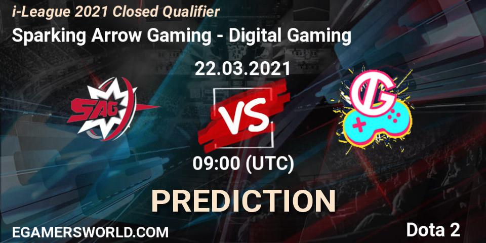 Sparking Arrow Gaming - Digital Gaming: ennuste. 22.03.2021 at 09:11, Dota 2, i-League 2021 Closed Qualifier