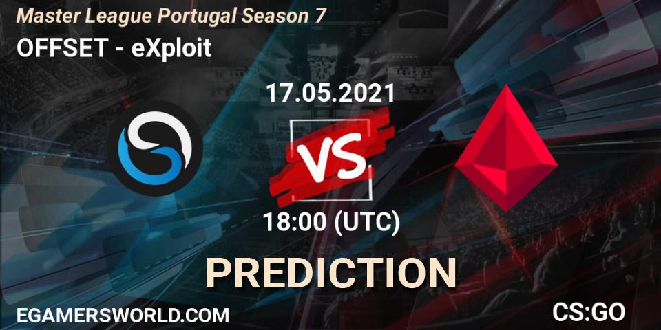 OFFSET - eXploit: ennuste. 17.05.2021 at 18:00, Counter-Strike (CS2), Master League Portugal Season 7