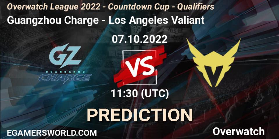 Guangzhou Charge - Los Angeles Valiant: ennuste. 07.10.2022 at 11:50, Overwatch, Overwatch League 2022 - Countdown Cup - Qualifiers