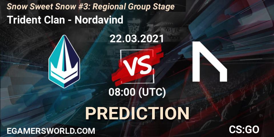 Trident Clan - Nordavind: ennuste. 22.03.2021 at 08:00, Counter-Strike (CS2), Snow Sweet Snow #3: Regional Group Stage