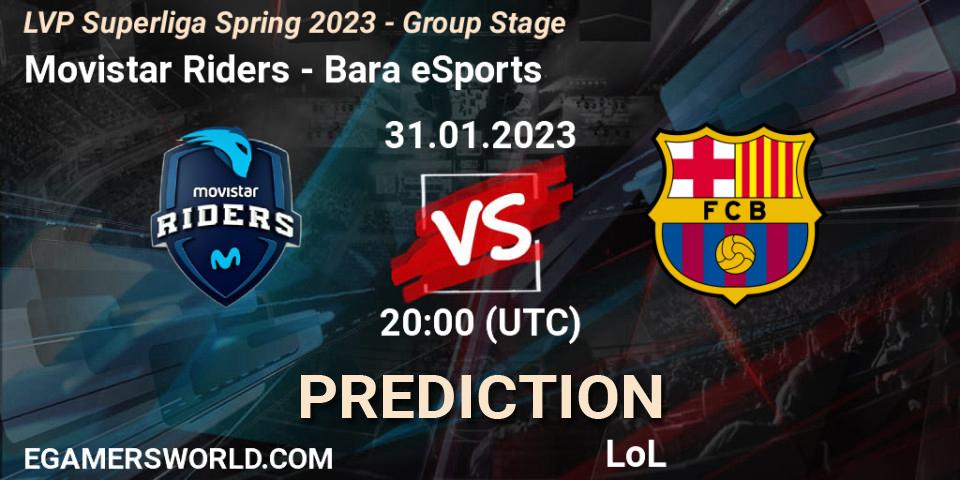 Movistar Riders - Barça eSports: ennuste. 31.01.23, LoL, LVP Superliga Spring 2023 - Group Stage