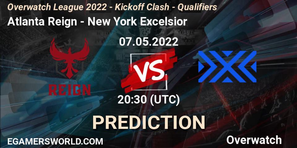 Atlanta Reign - New York Excelsior: ennuste. 07.05.2022 at 20:30, Overwatch, Overwatch League 2022 - Kickoff Clash - Qualifiers