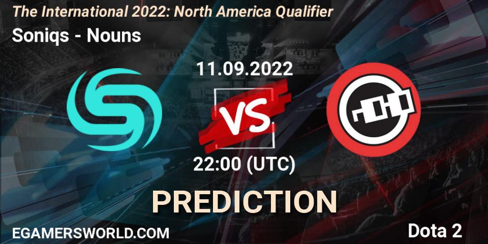 Soniqs - Nouns: ennuste. 11.09.2022 at 22:16, Dota 2, The International 2022: North America Qualifier