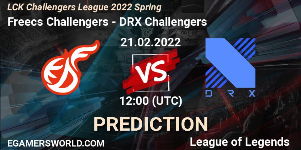 Freecs Challengers - DRX Challengers: ennuste. 21.02.2022 at 12:00, LoL, LCK Challengers League 2022 Spring