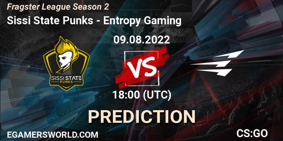 Sissi State Punks - Entropy Gaming: ennuste. 09.08.2022 at 18:00, Counter-Strike (CS2), Fragster League Season 2