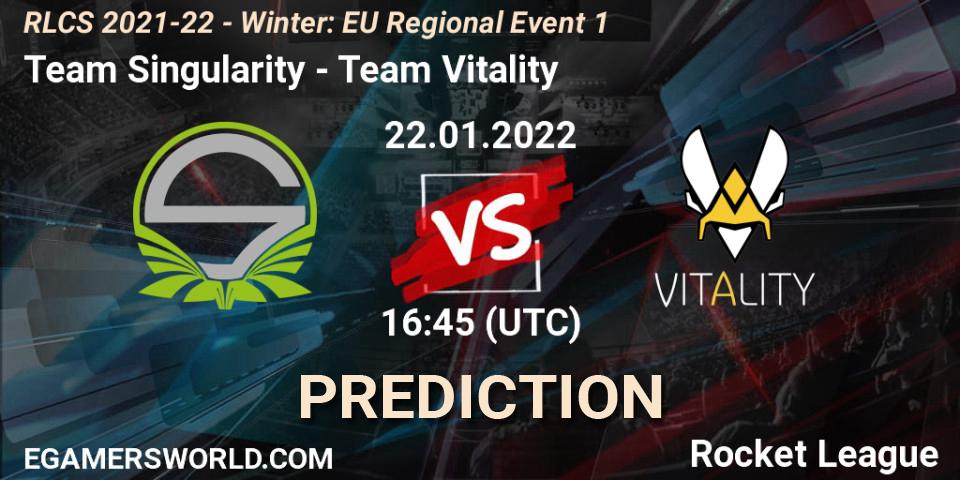Team Singularity - Team Vitality: ennuste. 22.01.22, Rocket League, RLCS 2021-22 - Winter: EU Regional Event 1
