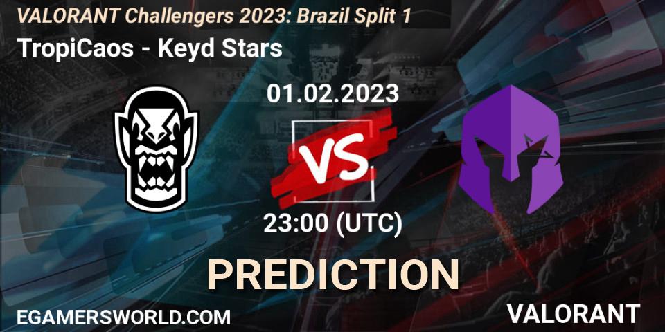 TropiCaos - Keyd Stars: ennuste. 01.02.23, VALORANT, VALORANT Challengers 2023: Brazil Split 1