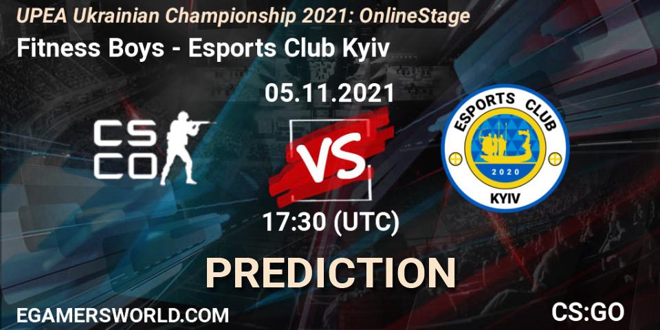 Fitness Boys - Esports Club Kyiv: ennuste. 05.11.2021 at 17:30, Counter-Strike (CS2), UPEA Ukrainian Championship 2021: Online Stage