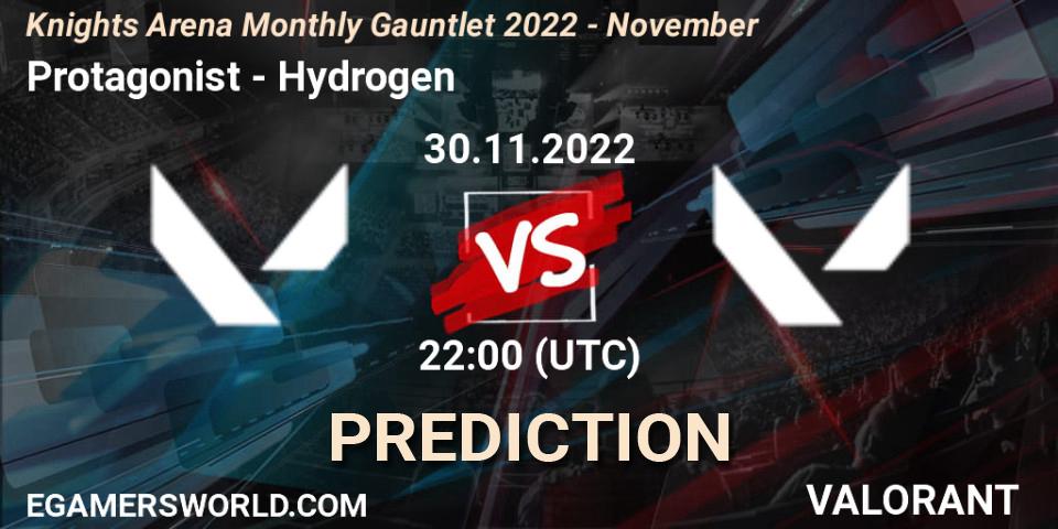 Protagonist - Hydrogen: ennuste. 30.11.22, VALORANT, Knights Arena Monthly Gauntlet 2022 - November