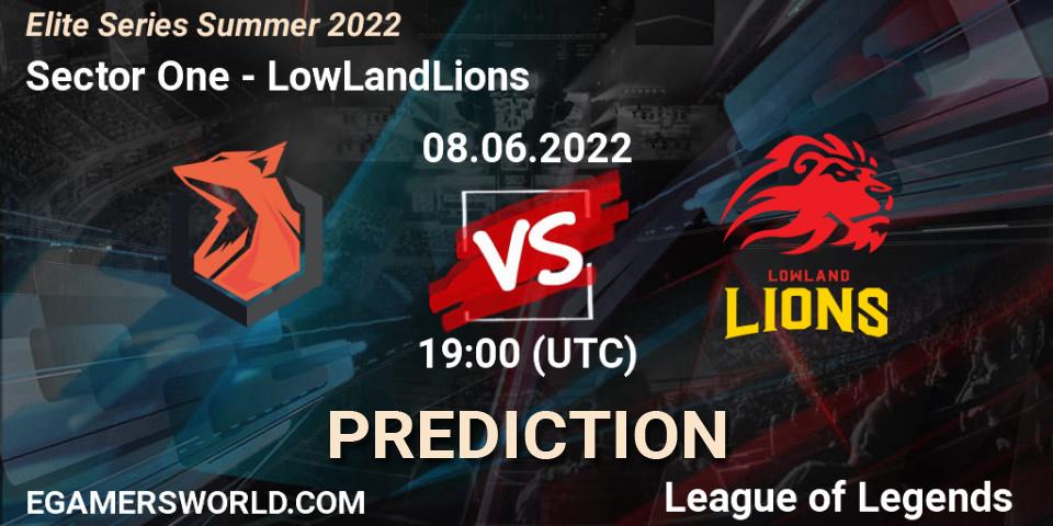 Sector One - LowLandLions: ennuste. 08.06.2022 at 19:00, LoL, Elite Series Summer 2022