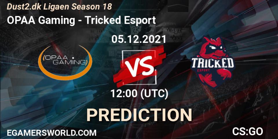 OPAA Gaming - Tricked Esport: ennuste. 05.12.2021 at 13:00, Counter-Strike (CS2), Dust2.dk Ligaen Season 18
