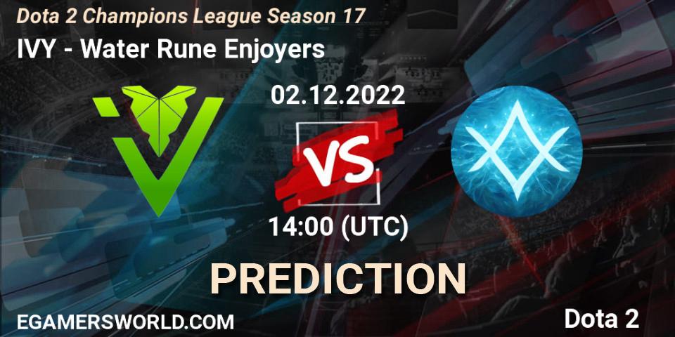IVY - GameAcces: ennuste. 02.12.22, Dota 2, Dota 2 Champions League Season 17