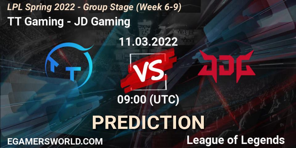 TT Gaming - JD Gaming: ennuste. 11.03.2022 at 07:00, LoL, LPL Spring 2022 - Group Stage (Week 6-9)